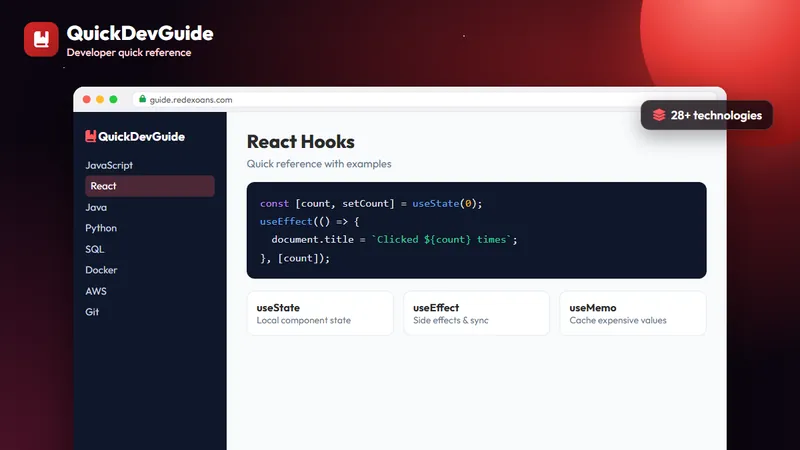 QuickDevGuide developer quick reference